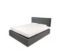 OMYZ - Tête de lit STADA en Tissu Gris Anthracite, 148 x 50 x 6 cm