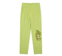 OMZIN Femmes Droite Jambe Taille Travail Classic Élégant Pantalon Stretch Haute Vert Herbe 6XL