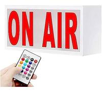 ON AIR Panneau lumineux à DEL - Support mural de bureau avec télécommande, panneau néon pour décoration murale de maison, café, bar