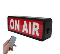 ON AIR Panneau lumineux d'avertissement pour studio/maison/entreprise/bureau/décoration murale. Bouton interrupteur marche/arrêt simple et facile
