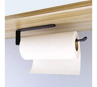 On and Off Porte Sopalin, Rouleau Papier, Derouleur Essuie Tout de Cuisine sous l'armoire| Support Pas de Perçage (31.5CM) Noir