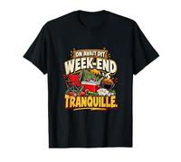 on Avait Dit W nd Tranquille Humour Groupe D’Amis T-Shirt Graphique avec Valeur