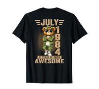 on Back - Décorations d'anniversaire 42 Juillet 1984 pour Homme T-Shirt