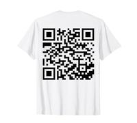(On Back) Drôle QR Fck You Code Doigt d'honneur Sarcasme Dire T-Shirt