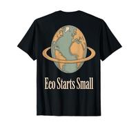on Back Eco Starts Small Eco Awareness - Citations Eco Warrior T-Shirt
