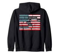 on Back Everything is Fine Trust Your Government Funny Sweat à Capuche