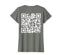 (On Back) Funny QR Fck You Code Citation Dire doigt d'honneur T-Shirt