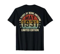 (on Back) May Birthday Est 1931 Édition limitée 95e T-Shirt