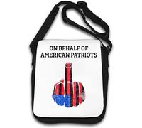 On Behalf Of American Patriots F U Sac à bandoulière Blanc