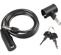 Câble spiralé antivol pour vélos 0,6 x 100 cm, fixation sous la selle