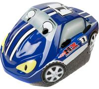 On Bike Casque de sécurité Ajustable pour bébé Taille S 48-52 cm, Petite Voiture Bleue