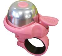 on Bike Mini Sonnette de vélo Universelle en Acier de Couleur Rose/Argent