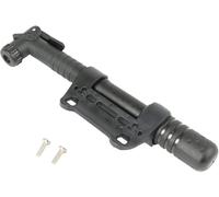 On Bike Minipompe VTT compacte avec Adaptateur et Fixation réversible pour valves Presta et Schrader - Légère et Portable