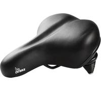 ONBIKE - Selle de Vélo Universelle, Rembourrage Confortable, Double Ressort, Accessoire de Vélo, Noir, Taille Unique, Polyuréthane