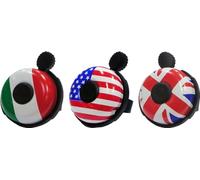 on Bike Sonnette de vélo Universelle en Acier Peint avec Drapeaux