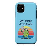 on boit à l'aube Un Joueur de Pickleball avec Une Grenouille drôle Coque pour iPhone 11
