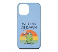 on boit à l'aube Un Joueur de Pickleball avec Une Grenouille drôle Coque pour iPhone 12 Mini