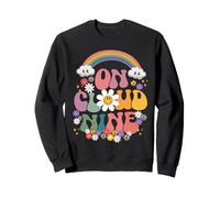 on Cloud T-Shirt 9ème Anniversaire Fille drôle rétro Sweatshirt