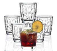 [On dirait du verre] 300 ml Paquet de 6 pièces Tasse en plastique, Sûr, Résistant aux bris, Résistant à la chaleur, Ne contient pas de bpa, Peut être lavé avec un lave - vaisselle (Transparent)