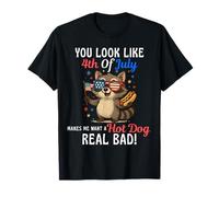On dirait que le 4 juillet me donne vraiment envie d'un hot dog T-Shirt