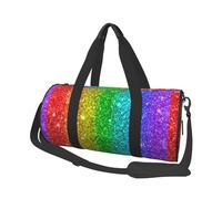on dirait Un Arc-en-Ciel avec des Paillettes, Sac de Voyage de Grande capacité, Sac à Main Rond, Sac de Voyage de Sport, fourre-Tout, Sac de Fitness