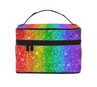 on dirait Un Arc-en-Ciel avec des Paillettes, Trousse de Maquillage Trousse à cosmétiques Trousse de Toilette de Voyage Portable Trousse à Crayons