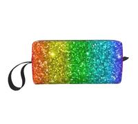 on dirait Un Arc-en-Ciel avec des Paillettes, Trousse de Maquillage Trousse à cosmétiques Trousse de Toilette de Voyage Portable Pochette de Maquillage