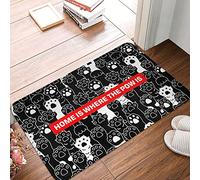 on Est Bien chez Soi, Là Où Est La Patte. Tapis De Douche Lavable en Machine Tapis De Bain Absorbant Welcome Paillassons pour Couloir Cuisine Porte 40X60Cm