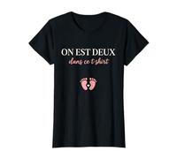 on Est Deux dans Ce T Shirt Future Maman Enceinte T-Shirt