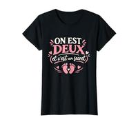on Est Deux Et C'est Un Secret Annonce Grossesse T-Shirt
