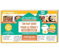 On fait quoi pour le dîner au robot-cuiseur à aimanter sur le frigo 2025-2026 - Marine Rolland - Editions 365 - broché - Agenda