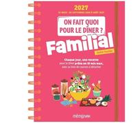 On fait quoi pour le dîner ? Familial Mémoniak 12 mois, septembre 2026-août 2027
