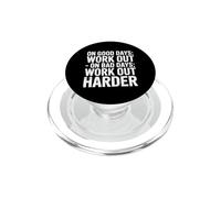 on Good Days Work Out on Bad Days Work Out Harder - PopSockets PopGrip pour MagSafe