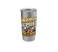 On Joue Comme On Peut On Commente Comme Des Pros Pétanque Gobelet isotherme en acier inoxydable double paroi