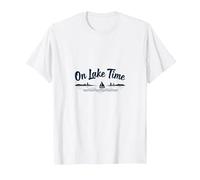 on Lake Time : Aventure panoramique en Voile T-Shirt, Homme, Blanc, 5XL