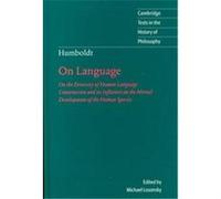 On Language, Cambridge Texts in the History of Philosophy Michael Losonsky, Wilhelm Von Humboldt (Auteur)