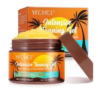 On les appelle personnelle. Crème solaire Shine Brown Accélérateur de bronzage, 5,25 Fl, Oz, Gel de bronzage intensif, Gel bronzant aux carottes, Gel autobronzant rapide pour le visage et le corps