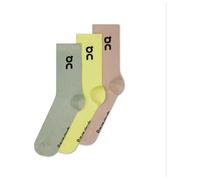 On - Logo Sock High 3-Pack - Chaussettes multifonctions - EU 35-37 - EU: 35-38,5 - lemonade / tin