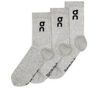 On - Logo Sock High 3-Pack - Chaussettes multifonctions - EU 43-46 - heather gray