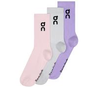 On - Logo Sock High 3-Pack - Chaussettes multifonctions - EU 47-49 - orchid / bloom