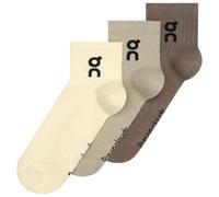 On - Logo Sock Mid 3-Pack - Chaussettes multifonctions - EU 39-42,5 - hare / brume