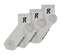 On - Logo Sock Mid 3-Pack - Chaussettes multifonctions - EU 43-46 - heather gray