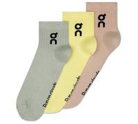 On - Logo Sock Mid 3-Pack - Chaussettes multifonctions - EU 43-46 - lemonade / tin