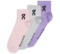 On - Logo Sock Mid 3-Pack - Chaussettes multifonctions - EU 47-49 - orchid / bloom