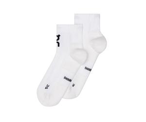 On - Lot de 2 paires de chaussettes de trail/running - Core Run Sock Mid 2P White - Taille 41-43 - Blanc Blanc 41-43