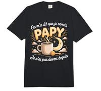 on Ma Dit Que Je Serais Pappy Je NAI Pas Dormi Comfort Colors Adult Heavyweight T-Shirt