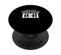 on m'a Dit qu'il y aurait de la Danse carrée Une Danseuse carrée Amusante PopSockets PopGrip Adhésif