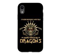 on m'a Dit qu'il y aurait des Dragons Joust Jousting Ren Faire Coque pour iPhone XR
