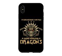 on m'a Dit qu'il y aurait des Dragons Joust Jousting Ren Faire Coque pour iPhone XS Max