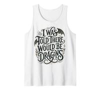 on m'a Dit qu'il y aurait des Dragons, Un Dragon de Typographie Fantastique Débardeur